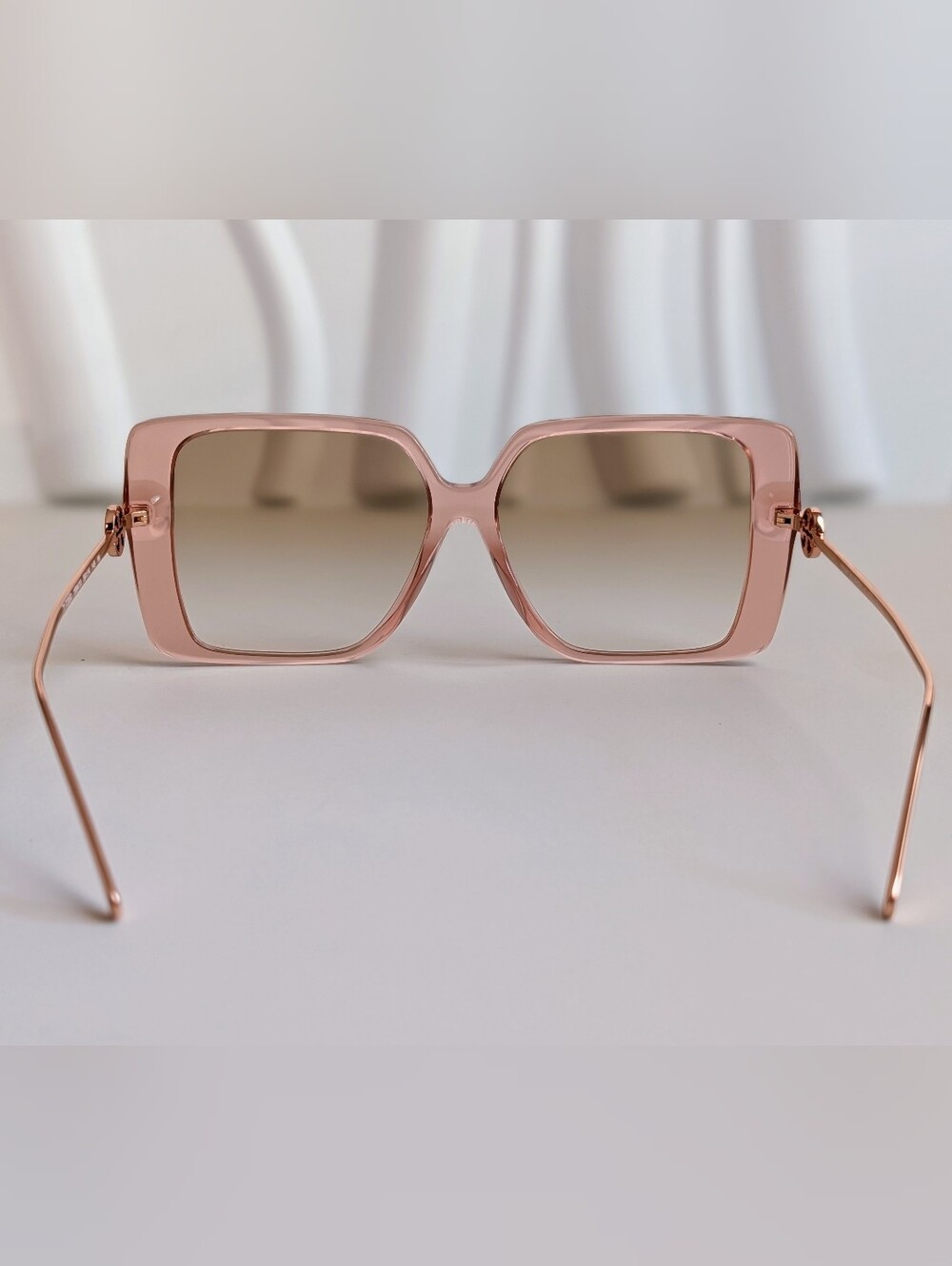 Tory Burch TY7205D Oversized Square Pink Gradient Sunglasses 56mm NIB - Picture 7 of 15